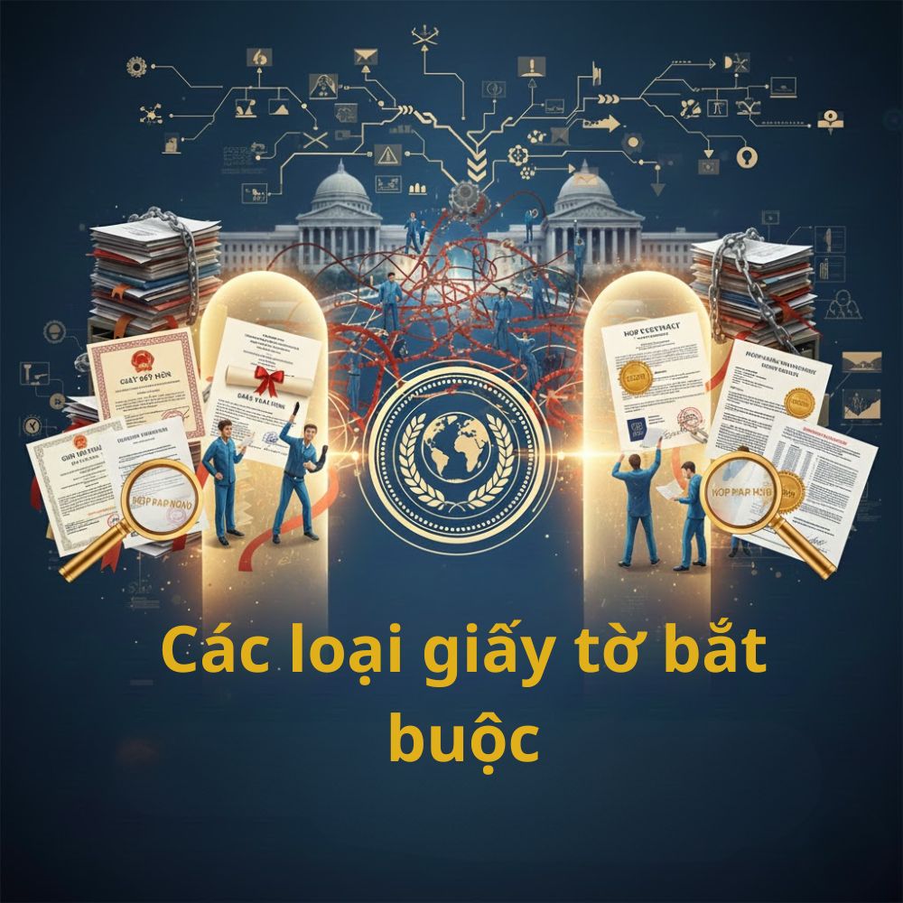 "Danh mục hồ sơ cá nhân và doanh nghiệp bắt buộc phải hợp pháp hóa lãnh sự để được công nhận tại quốc gia sở tại."