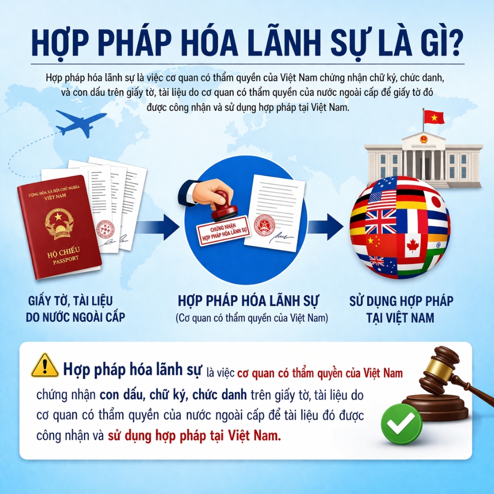 Hợp pháp hoá lãnh sự Quần đảo Faroe là thủ tục chứng nhận tính hợp pháp của chữ ký, con dấu trên các giấy tờ, tài liệu do cơ quan có thẩm quyền của Việt Nam cấp