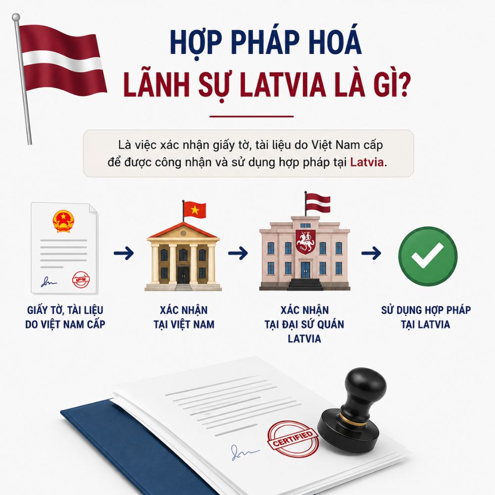 Chuẩn bị giấy tờ đầy đủ trước khi hợp pháp hoá lãnh sự Latvia
