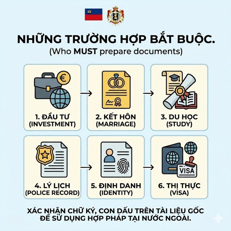 Thủ tục hợp pháp hoá lãnh sự Liechtenstein cho hồ sơ kết hôn