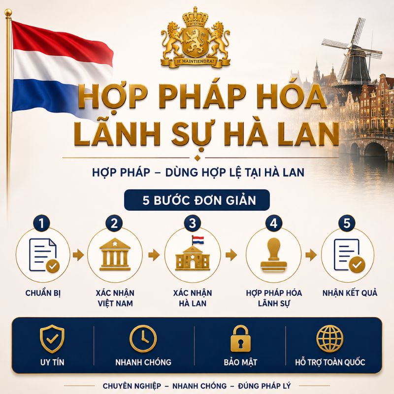 Hợp Pháp Hóa Lãnh Sự Hà Lan